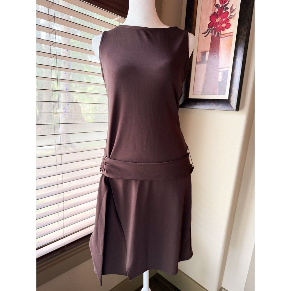 XS By Anthropologie Short Sleeve Belted Sash Mini Dress